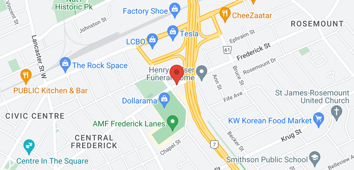 map of 770 FREDERICK STREET